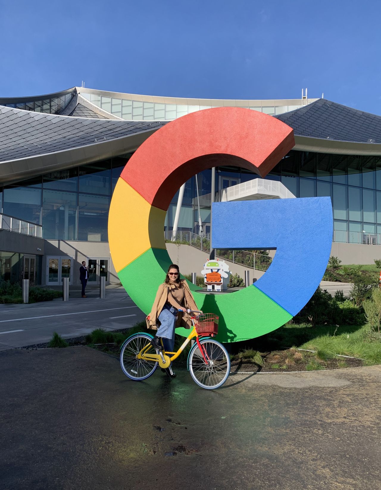 Ema Ilic at Google headquarters in Mountain View, representing CHAPTR during a partner collaboration